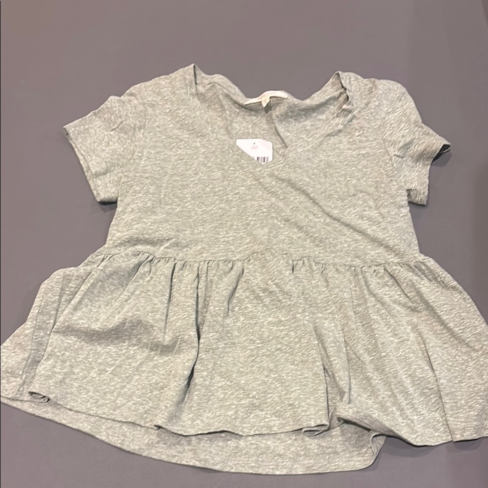 Green Peplum Top